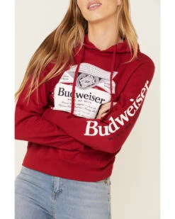 Brew City Beer Gear Women's Budweiser Graphic Hooded Sweatshirt 8 Brew City Beer Gear Women's Budweiser Graphic Hooded Sweatshirt -Shepler Fashion Shop 2000336457 600 P4