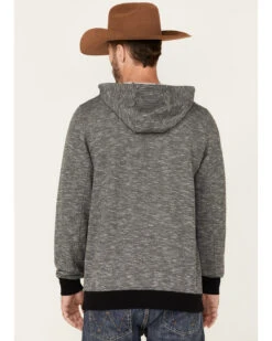 Cody James Men's Heather Black Embroidered Logo Sleeve Pullover Hooded Sweatshirt -Shepler Fashion Shop 2000342814 001 P4