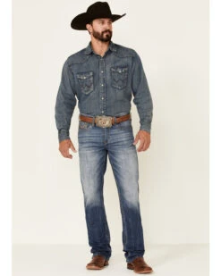 Cody James Men's Bullock Dark Wash Stretch Slim Straight Jeans