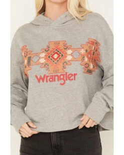 Wrangler Retro Women's Southwestern Print Cropped Hoodie -Shepler Fashion Shop 2000365325 070 P3