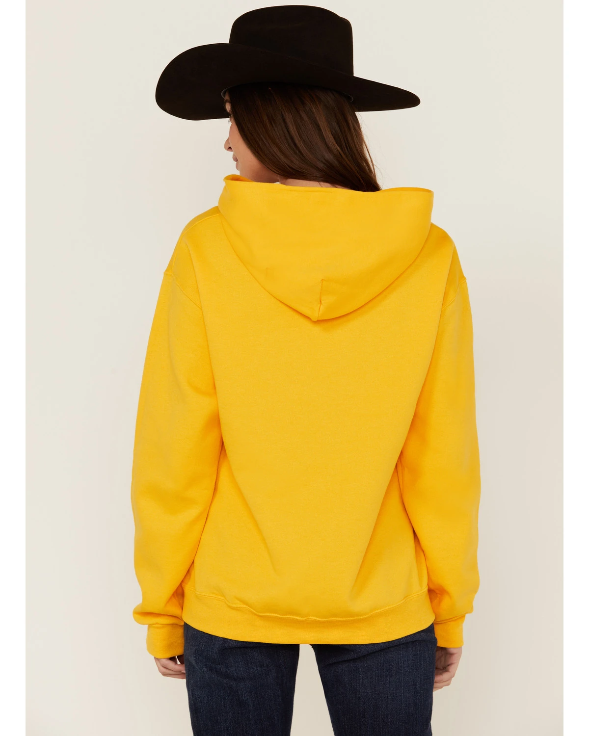 Paramount Network's Yellowstone Women's Yellowstone Lone Cowboy Mustard Graphic Hoodie 4 Paramount Network's Yellowstone Women's Yellowstone Lone Cowboy Mustard Graphic Hoodie - Image 4