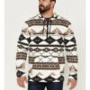 Powder River Outfitters Men's 1/4 Zip Southwestern Print Hooded Sweatshirt