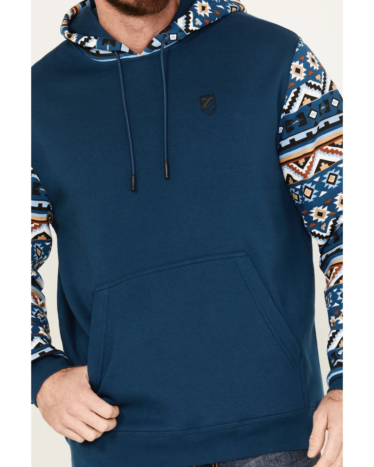 RANK 45 Men's Southwestern Hooded Sweatshirt 3 RANK 45 Men's Southwestern Hooded Sweatshirt - Image 3