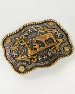 Cody James Men's Christian Cowboy Rectangle Belt Buckle